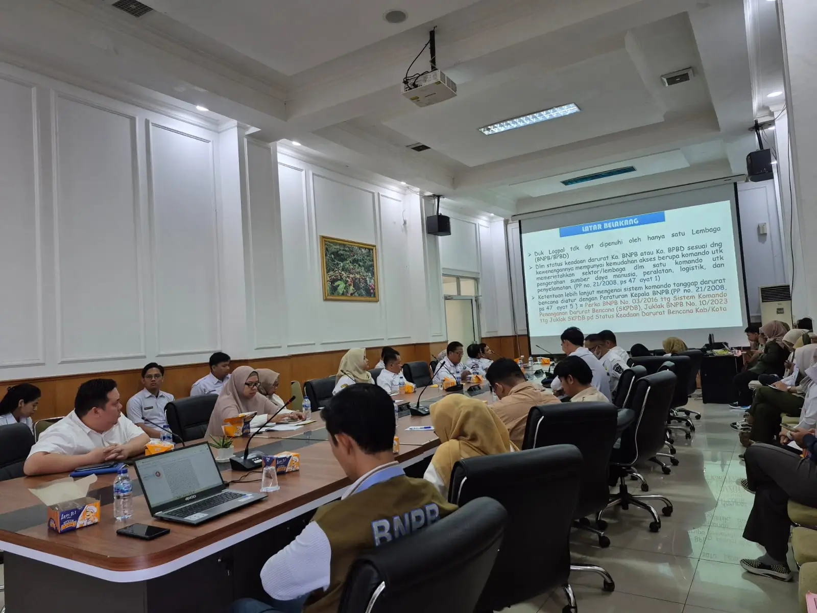 BNPB Dampingi Pembentukan Klaster Logistik Bencana di Kabupaten Muara Enim